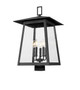 Z-Lite - 5015PHXLS-BK - Five Light Outdoor Post Mount Fixture - Rainer - Black