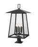 Z-Lite - 5015PHXXLR-533PM-BK - Six Light Outdoor Pier Mounted Fixture - Rainer - Black