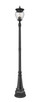 Z-Lite - 5016PHBR-564P-BK - Four Light Outdoor Post Mounted Fixture - Davina - Black