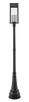 Nova Four Light Outdoor Post Mounted Fixture (5018PHBR-564P-BK)