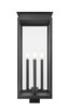 Nova Four Light Outdoor Post Mount Fixture (5018PHBS-BK)