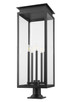 Nova Five Light Outdoor Pier Mounted Fixture (5018PHXLR-533PM-BK)