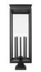 Nova Five Light Outdoor Pier Mounted Fixture (5018PHXLS-SQPM-BK)