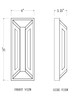 Banff LED Outdoor Wall Mount (5028M-BK-LED)