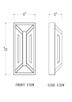Banff LED Outdoor Wall Mount (5028S-BK-LED)