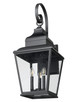 Raphael Three Light Outdoor Wall Mount (5029B-BK)