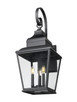 Raphael Three Light Outdoor Wall Mount (5029B-BK)