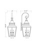 Raphael Three Light Outdoor Wall Mount (5029B-BK)