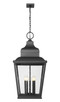 Raphael Five Light Outdoor Chain Mount Ceiling Fixture (5029CHXXL-BK)