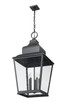 Raphael Five Light Outdoor Chain Mount Ceiling Fixture (5029CHXXL-BK)