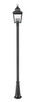 Raphael Three Light Outdoor Post Mount (5029PHBR-5011P-BK)