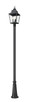 Raphael Three Light Outdoor Post Mount (5029PHBR-519P-BK)