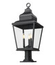 Raphael Three Light Outdoor Pier Mount (5029PHBR-533PM-BK)