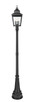 Raphael Three Light Outdoor Post Mount (5029PHBR-564P-BK)