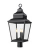 Z-Lite - 5029PHBR-BK - Three Light Outdoor Post Mount - Raphael - Sand Black