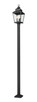 Raphael Three Light Outdoor Post Mount (5029PHBS-536P-BK)