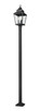 Raphael Three Light Outdoor Post Mount (5029PHBS-536P-BK)