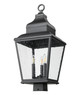 Raphael Three Light Outdoor Post Mount (5029PHBS-BK)