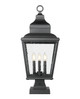Raphael Three Light Outdoor Pier Mount (5029PHBS-SQPM-BK)