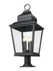 Raphael Four Light Outdoor Pier Mount (5029PHXLR-533PM-BK)