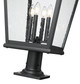 Raphael Four Light Outdoor Pier Mount (5029PHXLR-533PM-BK)