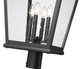 Raphael Four Light Outdoor Post Mount (5029PHXLR-BK)