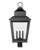 Raphael Four Light Outdoor Post Mount (5029PHXLR-BK)