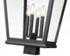 Raphael Four Light Outdoor Post Mount (5029PHXLS-BK)