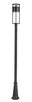 Luca LED Outdoor Post Moun Fixture (517PHB-519P-BK-LED)