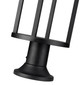 Luca LED Outdoor Pier Mounted Fixture (517PHB-553PM-BK-LED)