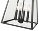 Broughton Four Light Outdoor Wall Light (521B-BK)