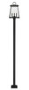 Broughton Four Light Outdoor Post Mounted Fixture (521PHBS-536P-BK)