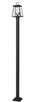 Z-Lite - 521PHMS-536P-BK - Two Light Outdoor Post Mounted Fixture - Broughton - Black