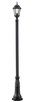 Z-Lite - 522PHM-518P-BK - One Light Outdoor Post Mounted Fixture - Wakefield - Black