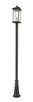 Z-Lite - 531PHBXLR-519P-BK - One Light Outdoor Post Mounted Fixture - Portland - Black
