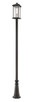 Z-Lite - 531PHBXLR-519P-ORB - One Light Outdoor Post Mounted Fixture - Portland - Oil Rubbed Bronze