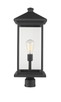 Z-Lite - 531PHBXLR-BK - One Light Outdoor Post Mount Fixture - Portland - Black