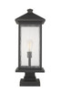 Z-Lite - 531PHBXLS-SQPM-ORB - One Light Outdoor Pier Mounted Fixture - Portland - Oil Rubbed Bronze