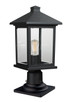 Z-Lite - 531PHMR-533PM-BK - One Light Outdoor Pier Mounted Fixture - Portland - Black
