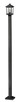 Z-Lite - 531PHMS-536P-BK - One Light Outdoor Post Mounted Fixture - Portland - Black