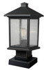 Z-Lite - 531PHMS-SQPM-ORB - One Light Outdoor Pier Mounted Fixture - Portland - Oil Rubbed Bronze