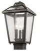 Z-Lite - 539PHMS-ORB - Three Light Outdoor Post Mount Fixture - Bayland - Oil Rubbed Bronze