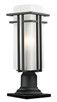 Z-Lite - 549PHMR-533PM-BK - One Light Outdoor Pier Mounted Fixture - Abbey - Black