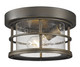 Z-Lite - 555F-ORB - One Light Outdoor Flush Mount - Exterior Additions - Oil Rubbed Bronze