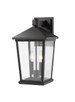 Beacon Two Light Outdoor Wall Sconce (568B-BK)