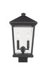 Beacon Two Light Outdoor Post Mount Fixture (568PHBS-BK)
