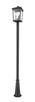 Z-Lite - 568PHXLR-519P-BK - Three Light Outdoor Post Mounted Fixture - Beacon - Black