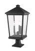 Beacon Three Light Outdoor Pier Mounted Fixture (568PHXLR-533PM-BK)