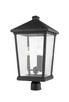 Beacon Three Light Outdoor Post Mount Fixture (568PHXLR-BK)