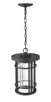 Jordan One Light Outdoor Chain Mount Ceiling Fixture (570CHB-BK)